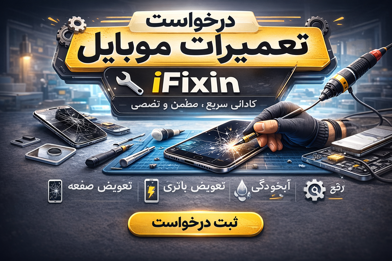 درخواست تعمیرات تلفن همراه
