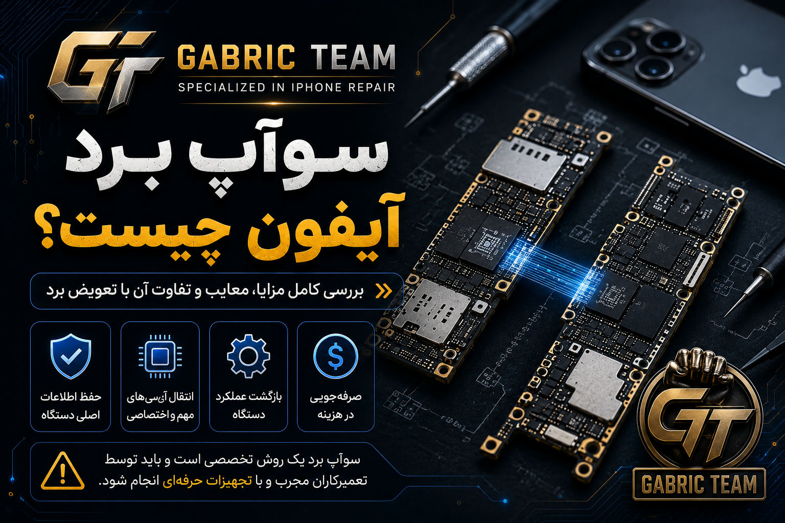 سوآپ برد آیفون | سوآپ برد چیست؟